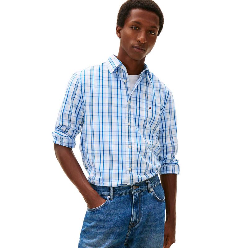 Tommy Hilfiger Flex Poplin Medium Check Shirt image number 0